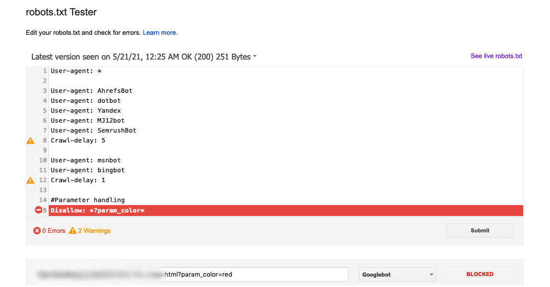 Robots Txt Tester