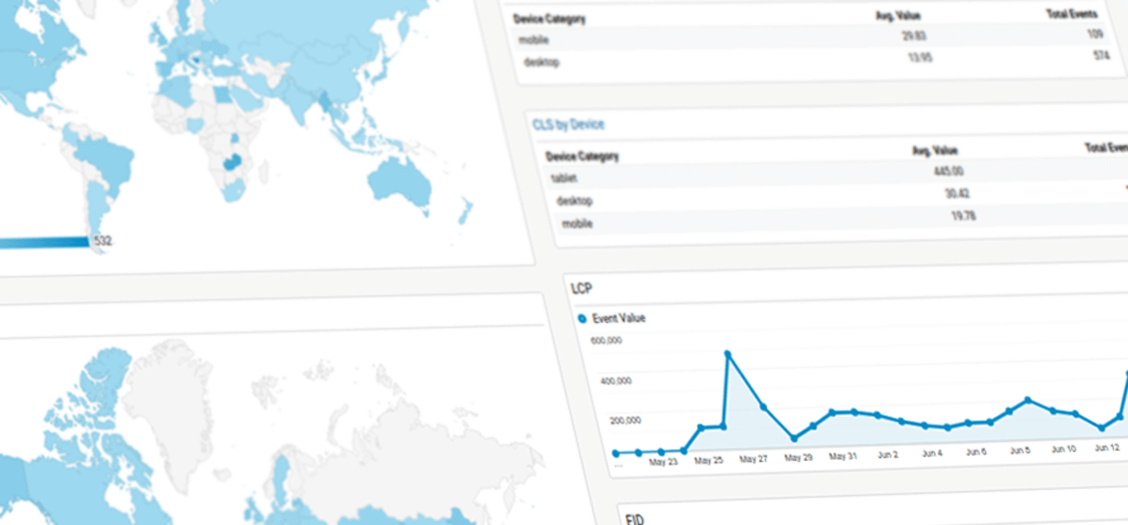 Measuring web vitals in Google Analytics