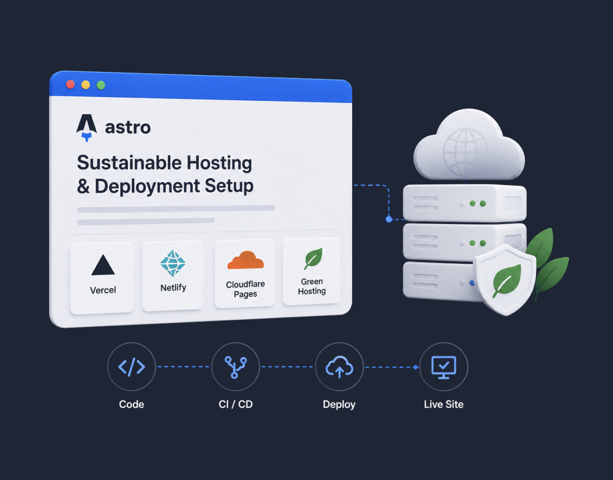 Sustainable Hosting & Deployment Setup